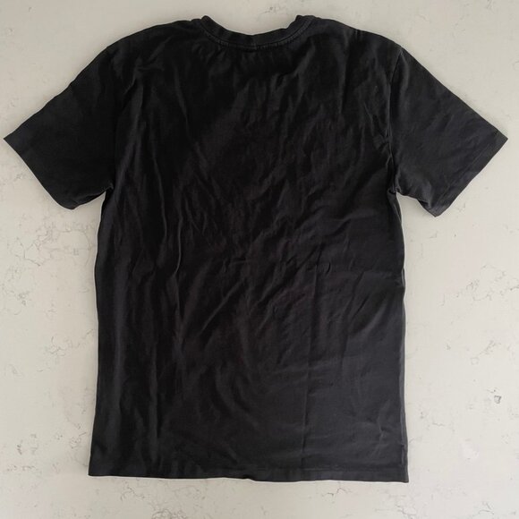 Armani Exchange Casual SS Crew Neck Cotton T Shirt Black Green w Beading Sz S - Picture 6 of 10